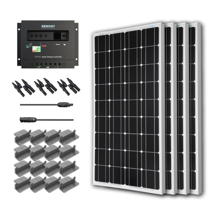Renogy 100 Watt Solar Panel Kit - Best Solar Panels for Homes, Yards, and RVs