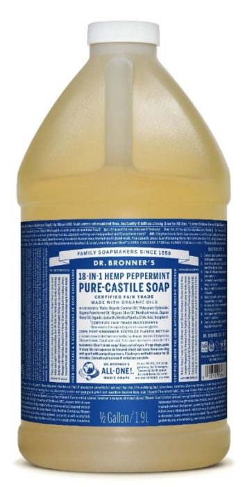 Dr. Bronner’s Pure Castile Liquid Soap- Peppermint
