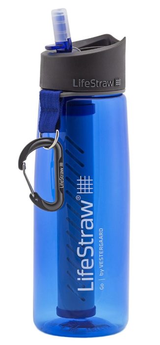 Lifestraw go water filter bottle with 2 stage filter straw