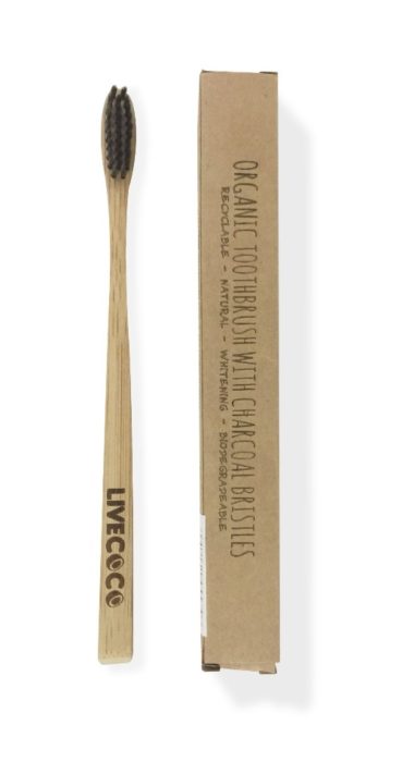 live coco bamboo bristle toothbrush