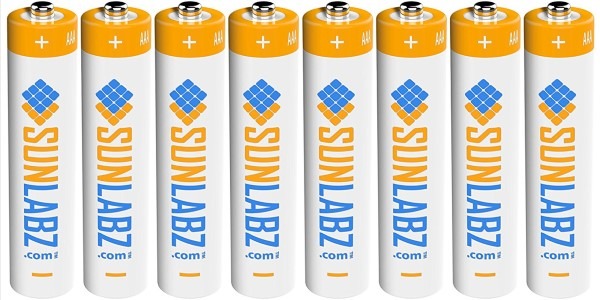 SunLabz Highest Performance Rechargeable Batteries