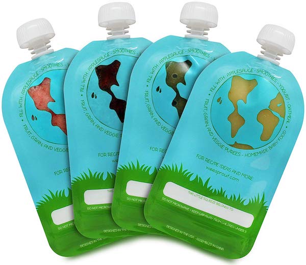 weesprout reusable baby food pouch