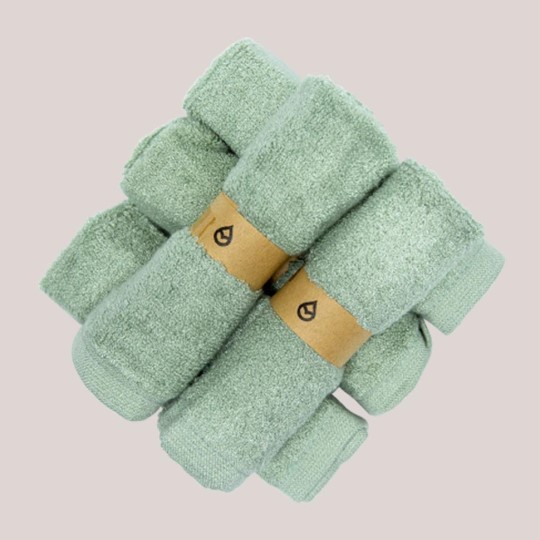 Tushy Mint-Colored Bamboo Bum Towels